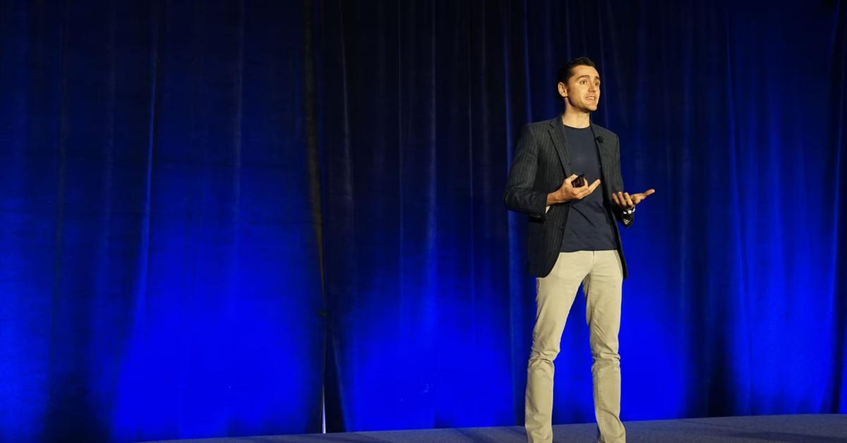 Man giving a presentation